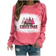 thumbnail image 2 of Qiopertar Femmes Décontracté Manches Longues Col Rond Hauts Chemises Amples Blouse Imprimé Saint-Valentin Chandail en Molleton Graphique Liquidation Livraison Gratuite à Moins de 5$ jusqu'à 90 % de Réduction, 2 of 4