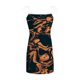 thumbnail image 5 of Vestidos de mujer Estampado de verano Casual con cuello en V Sin mangas Vacaciones en la playa Vendaje Bolsillos con cordón Mini vestido Fridja  hjkh6047, 5 of 5