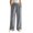 Dark Gray, variant on ClodeEU Women's Elastic Waist Fleece Wide Leg Lounge Pants ,Warm Winter Homewear Sleep Bottoms With Pockets ,Women's Plus L