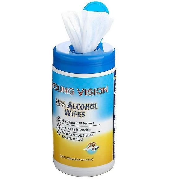 Antibacterial Alcohol Wipes, 70 Portable Disinfectant Wipes, Household Indoor Outdoor Antibacterial Wipes, 75% Alcohol