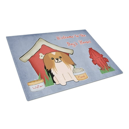 

Caroline s Treasures Dog House Collection Pekingnese Red White Glass Cutting Board Large