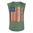 thumbnail image 3 of Independence Day Shirts for Men Patriotic 250 Anniversary Usa Shirt Sleeveless Crew Neck Usa Flag T Shirts Graphic Loose We the People Tank Tops Army Green 3XL, 3 of 3