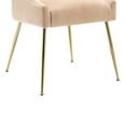 thumbnail image 6 of WestinTrends Carlo Modern Cureveback Accent Dining chair Set (Set of 2), Beige, 6 of 12