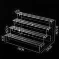 thumbnail image 2 of 2-5 Layers Acrylic Ladder Display Stand Perfume Doll Transparent Storage Rack, 2 of 8