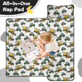 thumbnail image 4 of Tractor and Leaves White Pattern Teens Toddler Nap Mat with Pillow, Sleeping Mat Bag for Preschool Daycare 59"x22", 4 of 6