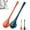 Blue+Orange, variant on Lekxagabo Toilet Stick, Lexagabo Toilet Brush, Lumineo Toilet Brush, Lekxagabo Toilet Plunger, Lumineo Silicone Toilet Brush and Holder Set, Modern Flexible Silicone Toilet Caspa (3pcs)