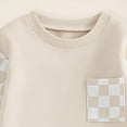 thumbnail image 4 of TOWED22 Baby Boy Clothes Fall Clothes Truck Print Long Sleeve Pullover Tops + Pant Sets Toddler Winter Outfits Size:12-18 M,Color:Beige, 4 of 5
