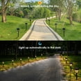 thumbnail image 3 of 10 Pack Solar Pathway Lights Outdoor - Bright Solar Powered Garden Lights with 3000K Warm LED, Auto On/Off Waterproof Path Lights Decorative, Landscape Lighting for Yard Patio Walkway Driveway, 3 of 7