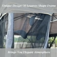 thumbnail image 6 of 13' x 10' Outdoor Canopy Gazebo With Ventilated Double Roof And Mosquito net,Gray, 6 of 6