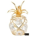 thumbnail image 3 of Matashi 24K Gold Plated Mini Pineapple Ornament with Clear Crystals by, 3 of 5
