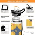 thumbnail image 4 of Bear Face Yellow Sports Water Bottle Portable Travel Mug 32oz BPA Free Leak Proof Straw Transparent Tritan for Gym Yoga Cycling Camping, 4 of 7
