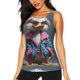 thumbnail image 1 of Balery Lady Duck Camiseta sin mangas estampada ligera para mujer, tops de entrenamiento sin mangas, camisetas de yoga transpirables de secado rápido.-X-Large, 1 of 7