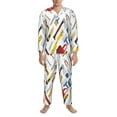 thumbnail image 3 of Cauagu equipment for repair tools Print Men's Long-Sleeve Pajama Set,Soft Button-Front 2Pjs for Men Long Sleeve Men’s Sleepwear-Large, 3 of 7