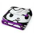 thumbnail image 2 of Kuromi Blanket, Anime Throw Blanket For Couch Sofa Bed, Soft Cozy Lightweight Warm Flannel Blanket, Home Decor, Anime Gifts For Boys Girls Kids Teens, 80"X60", 2 of 9