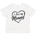 thumbnail image 3 of Inktastic I Love My Mommy in Black Chalk Heart Boys or Girls Baby T-Shirt, 3 of 5