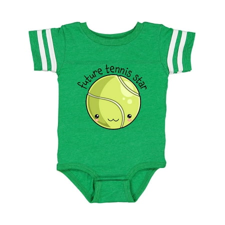 

Inktastic Future Tennis Star- Cute Tennis Ball Gift Baby Boy or Baby Girl Bodysuit