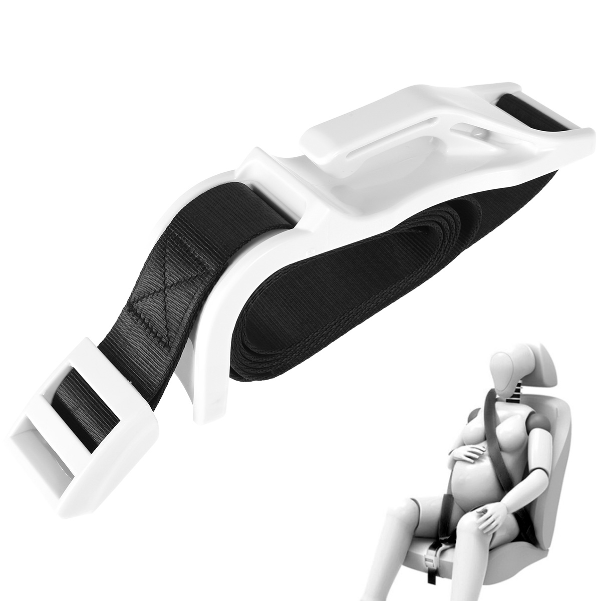 Eummy Pregnant Seat Belt with Adjustable Elastic Strap Bump Strap