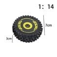 thumbnail image 3 of áticos de rueda de goma, repuesto duradero resistente al desgaste de 7cm de diámetro, bricolaje para Wltoys 1/14, piezas de RC, acceso Baoblaze Neumáticos de rueda RC, 3 of 8