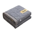 thumbnail image 2 of Summer Quilt, 150x200 cm Lightweight Washed Cotton Air-Conditioning Quilt, Gray Breathable Hypoallergenic Padding, Machine Washable, 1-Piece, 2 of 6