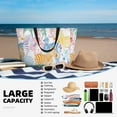 thumbnail image 5 of Honeii Zebra Colourful for Tote Bag with Adjustable Strap,Beach Bag, Waterproof Sandproof Beach Tote Bag, Large Capacity Foldable Beach Bags, 5 of 7