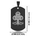 thumbnail image 2 of Stainless Steel Club Card Suit Dog Tag Keychain Circle Ring, 2 of 2