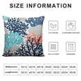 thumbnail image 5 of GOSMITH Nautical Coastal Throw Pillow Covers Beach Themed Ocean Coral Starfish Decorative Pillow Cases Outdoor Farmhouse Cushion Covers for Sofa Car Chair Living Room Home Decor, 5 of 5