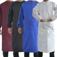 thumbnail image 2 of Kearding Delantal para hornear de manga larga para el hogar para adultos, tela impermeable Unisex, bolsillos ajustables a prueba de aceite, babero de Cocina y Comedor Vino rojo Kearding  HA084605-03, 2 of 6
