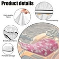 thumbnail image 6 of Uorisanigo ATV Seat Cover for Most ATV, Breathable Pink Cherry Blossom Motorcycle Seat Cushion Cover Accessories for Comfortable Long-Distance Riding Easy to Install and Clean, 6 of 7