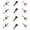 Silver 1PCS, variant on 12PCS Points With Broadhead Small Game Tips Screw In Arrowheads