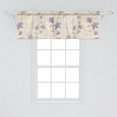 thumbnail image 2 of Ambesonne Floral Window Valance with Rod Pocket, Abstract Spring Flowers Art, 54" x 12", Pale Lavender Blue Grey, 2 of 2