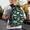 thumbnail image 6 of Pofeuu Farmhouse Animals Print Laptop Backpack Travel Canvas Backpack for School Lightweight and Comfortable Backpack College Backpack Schoolbag, 6 of 6