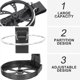 thumbnail image 3 of BESTYASH 2Ud Porta Vasos Negro Para Auto Con Y Elegante Asiento Trasero, 3 of 8