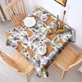 thumbnail image 2 of Yorkie Dog and Flower Florals Square Tablecloth,Waterproof Square Table Cover,Wipeable Spillproof Washable Table Cover for Home Kitchen Party Decor 52"x52"(132x132cm), 2 of 6