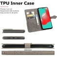 thumbnail image 6 of for Samsung Galaxy A32 4G (Not 5G) Wallet Case,Mandala Embossing PU Leather Girls Case with Credit Card Holder & Hand Strap Flip Folio Closure Cover for Samsung Galaxy A32 4G MTL Gray, 6 of 14