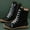 Black, variant on YOUSNH Mid-Calf Boots Ankle Boots for Women Chunky Women's Shorts Boots Leopard Retro Shoes Ankle Boots Womens Boots Brown 6.5