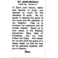 thumbnail image 2 of St. John Bosco - Relic Laminated holy card - Blessed by Pope Francis, 2 of 4