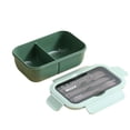 thumbnail image 2 of Fiambrera Bento aislante 1100ml – Compartimento hermético para alimentos con cubiertos, microondas y lavavajillas, plástico sin BPA, azul/rosa/verde, 2 of 7