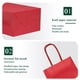 thumbnail image 3 of Bolsas de regalo IN-JOOYAA de papel kraft rojo, 30 unidades, tamaño pequeño, 3 of 7