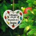 thumbnail image 5 of Thanks for Being an Awesome Friend Heart Ornament, Christmas Thanksgiving Decorations,Thank You Gift for Women, Men, Colleagues, Boss, Friends, Souvenir Heart-Shaped Ornament, 5 of 6