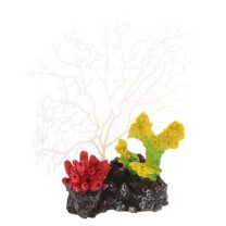 Unique Bargains 1 Pcs Colorful Coral Reef Decor Mini Faux Coral Decor for Aquarium Decorations White 12.5x13cm
