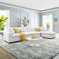 thumbnail image 2 of Sectional Sofa Set, Velvet, White, Modern Contemporary Urban Design, Living Lounge Room Hotel Lobby Hospitality, 2 of 10