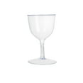 thumbnail image 5 of Bev Tek 2 oz Round Clear Plastic Mini Wine Goblet - 2" x 2" x 2 1/2" - 100 count box, 5 of 11