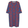 thumbnail image 4 of Phish Donut Sleepshirts For Sleeping Travels Loose Sleepdress Pajama Dress Soft Nightdress Sleepwear, 4 of 7