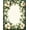 White, Pattern 4, variant on ODIKA 4'x6' Machine Washable Non-Slip Area Rug, Refined With Decorative Floral Edge and Leaf Accents High Traffic Rug, Beige, 62294