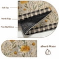 thumbnail image 6 of Round Rugs 3 Ft, Spring Daisy Non Slip Area Rugs for Kitchen Bedroom Entryway, Country Vintage Yellow White Floral Leaf Plaid Washable Carpet Runner Rug Floor Mats for Bedroom Home Decor, 6 of 8