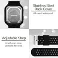 thumbnail image 4 of Men's Sports Watch Silicone Band 10 ATM Waterproof for Swimming and Diving with Alarm Clock, Stopwatch, Timer, Dual Time Zone, Calendar, Backlight, 12 or 24 Hours Format, 4 of 5