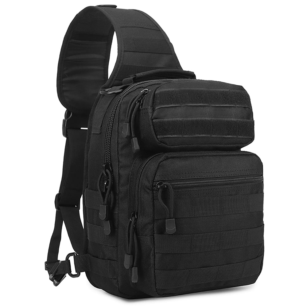 Anself - Outdoor Utility Sling Backpack Single Shoulder Fishing Tackle Bag Crossbody Chest Bag ...