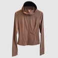 thumbnail image 2 of XINPING Women's Soft Lightweight Full Zip Jacket with Pockets UPF 50+ Lightweight Sun Protection Jacket for Summer Outdoors, 2 of 4