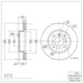 thumbnail image 3 of Front Dynamic Friction Company Disc Brake Rotor 600-01002 (1) For 1995-2001 Suzuki Esteem, 3 of 4