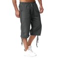 thumbnail image 2 of PEASKJP Sweatpants for Men Casual Zipper Gym Workout Sweatpants Pockets, Gray M, 2 of 5